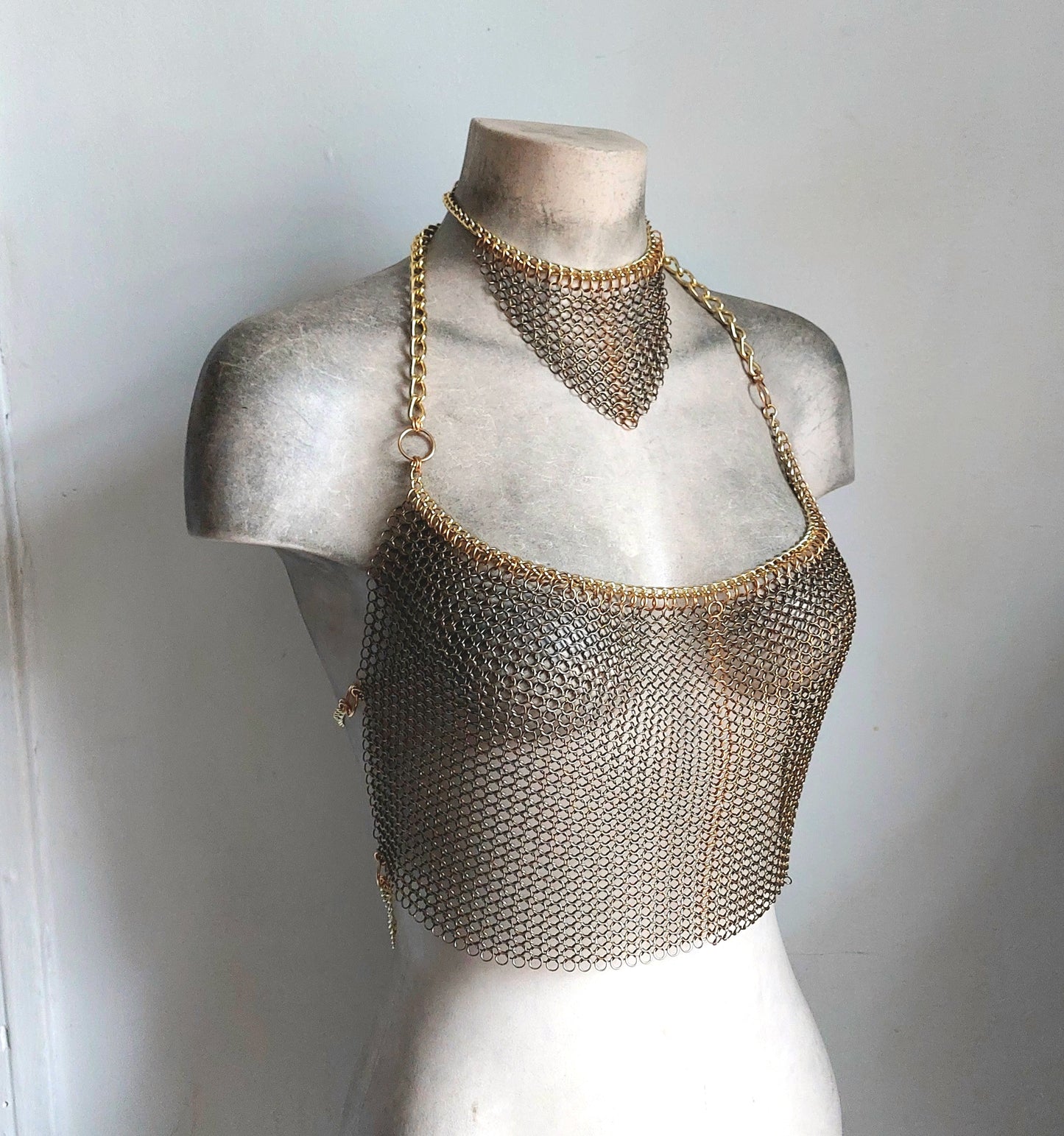 Brass Halter Top