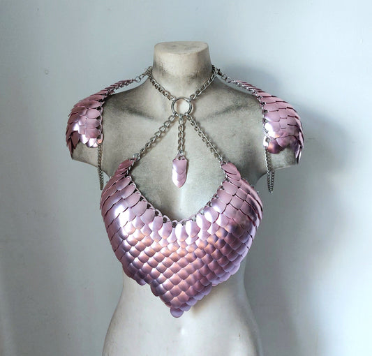 Sample Pearl Pink Halter Armor
