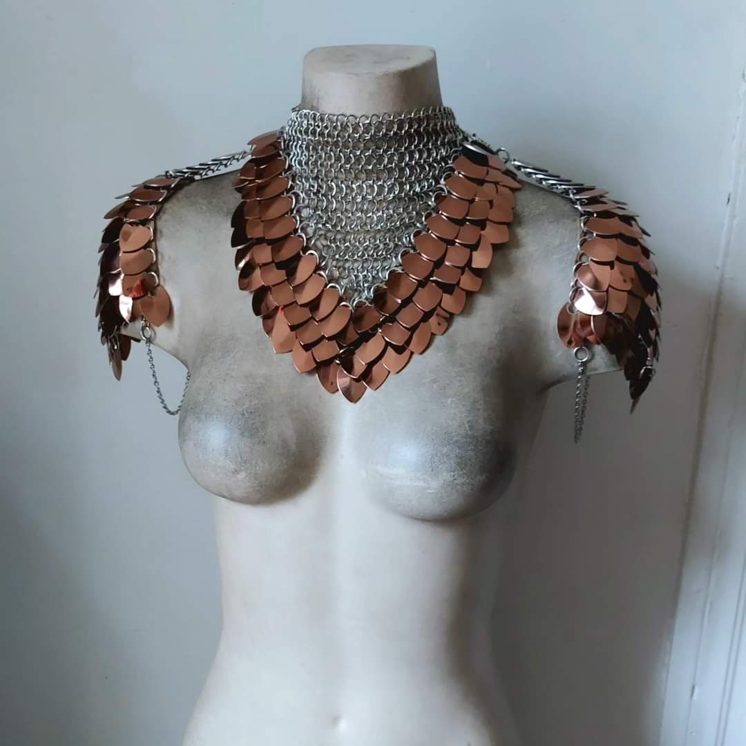 Athena V.2 Chainmail Collared Armour
