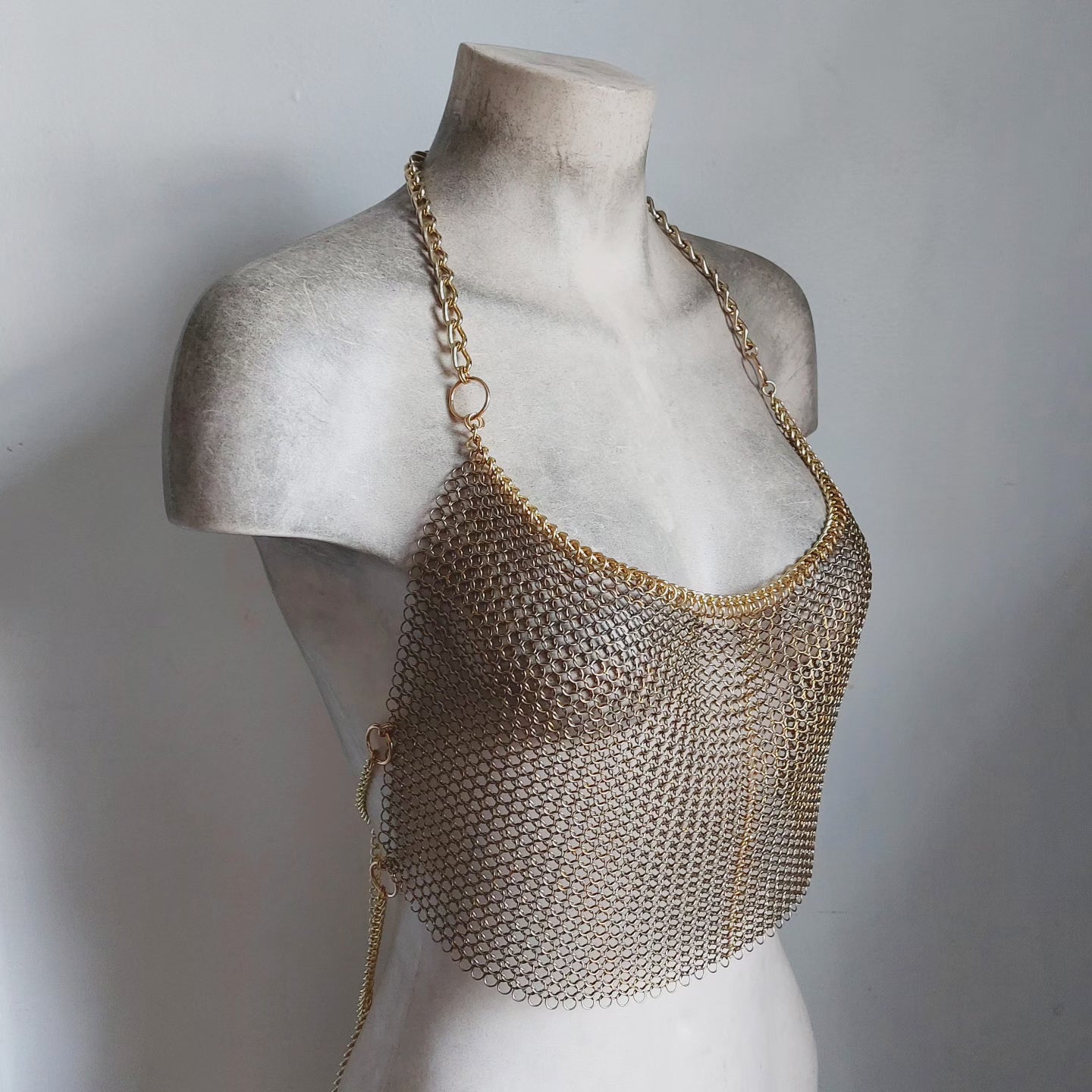 Brass Halter Top