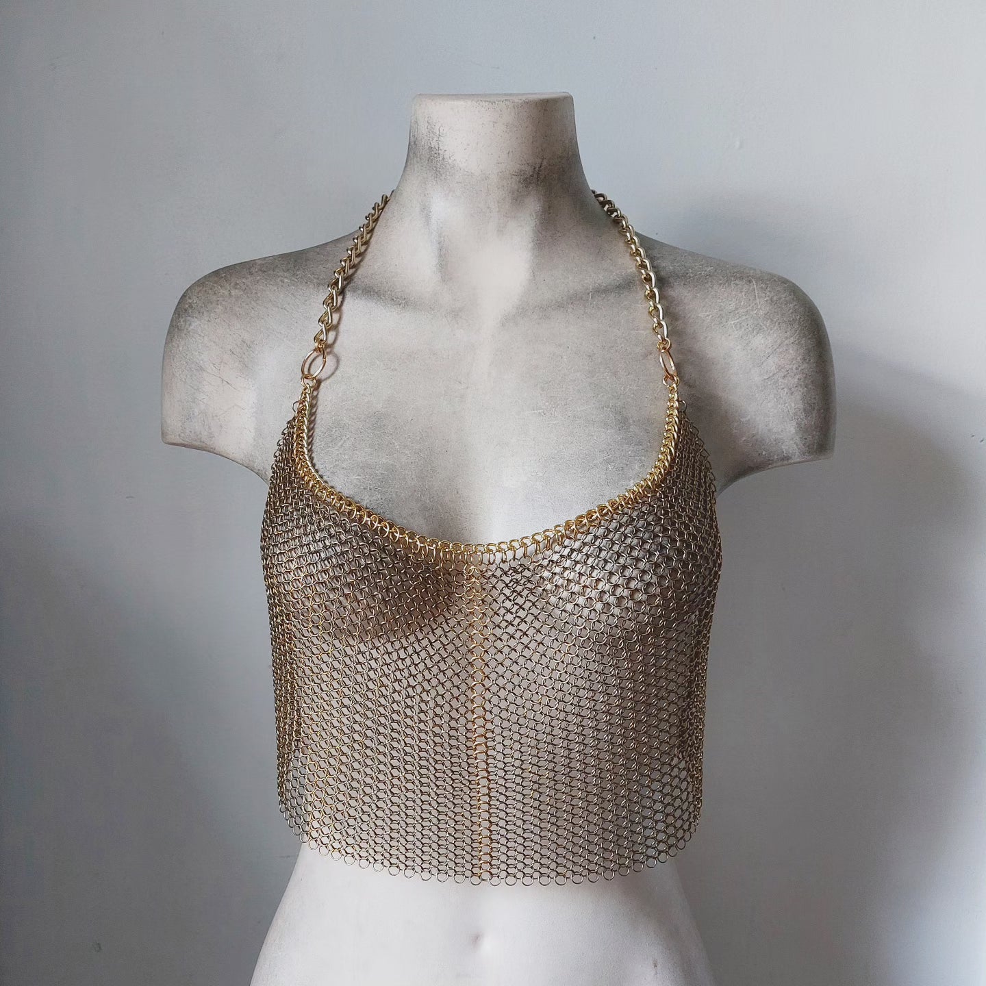Brass Halter Top