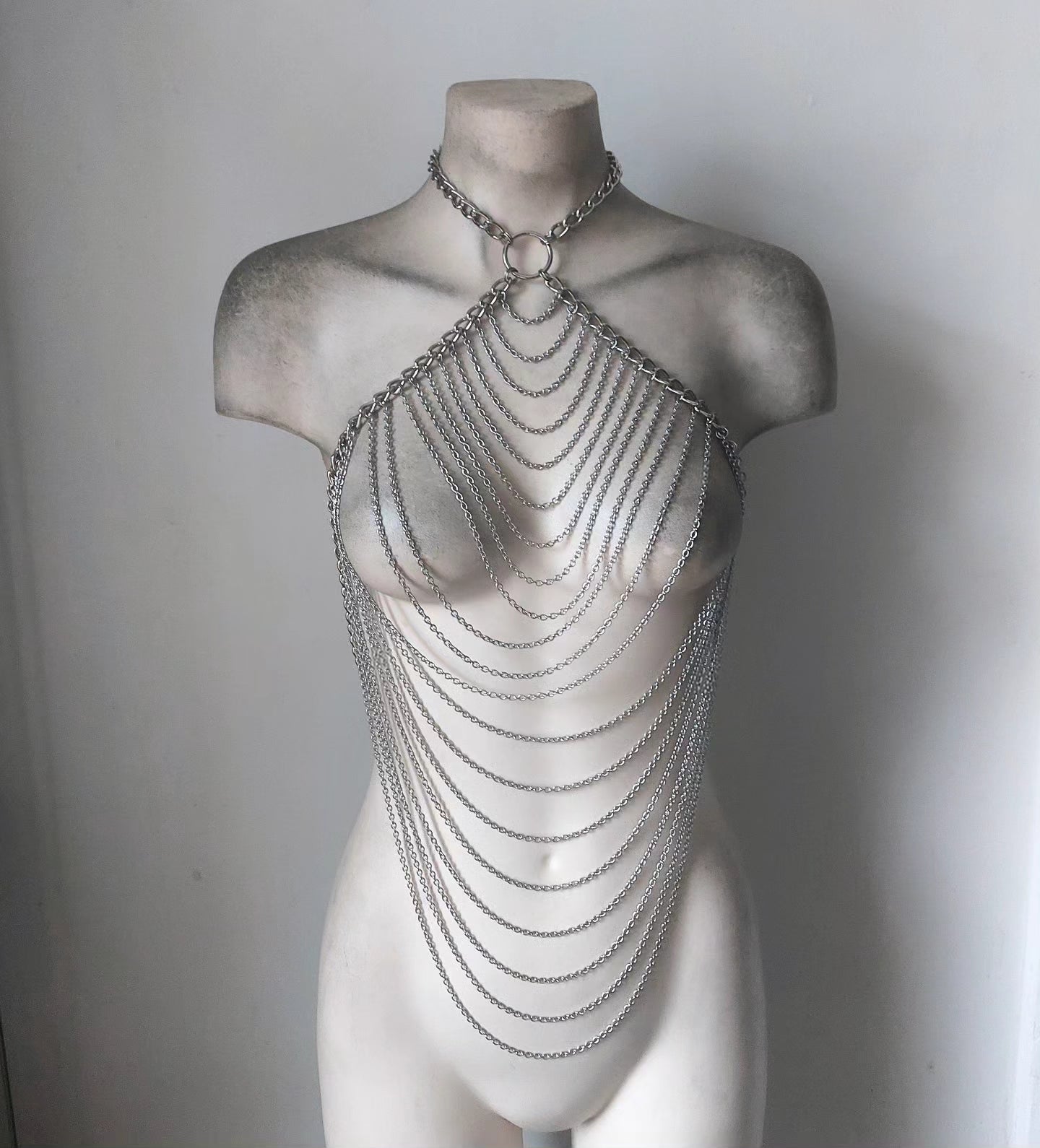Warrior Draped Necklace Chain Harness
