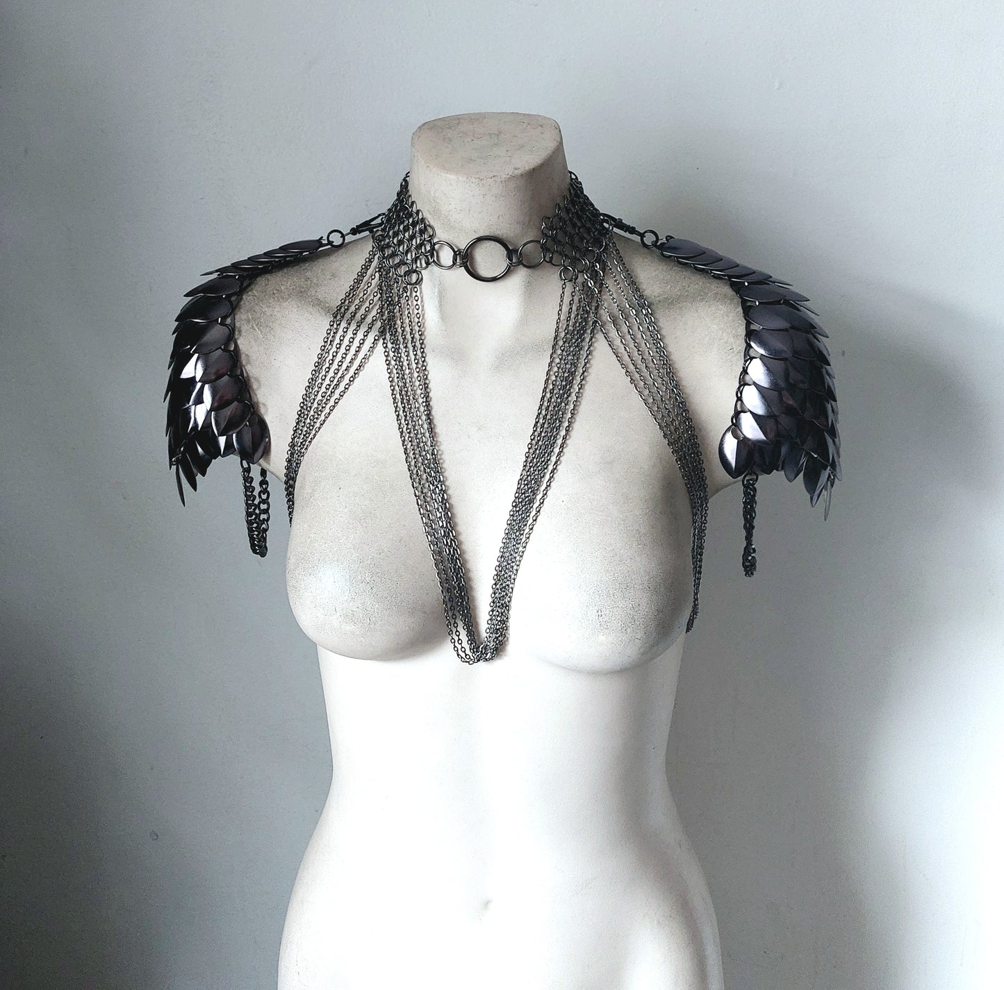 Black Saturn Pentagram Chain Harness