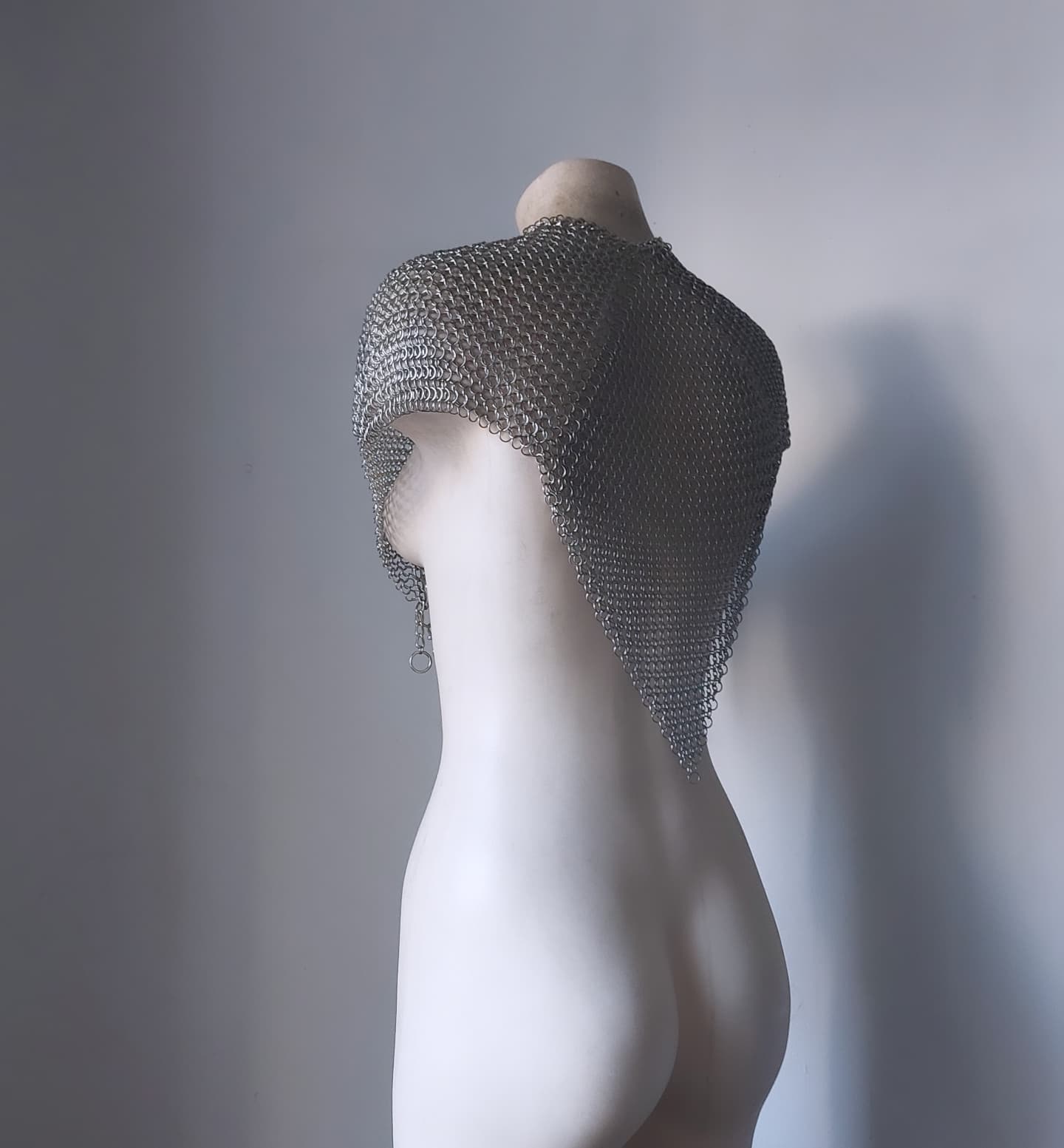 Chainmail Caplet Angled Shawl Armor