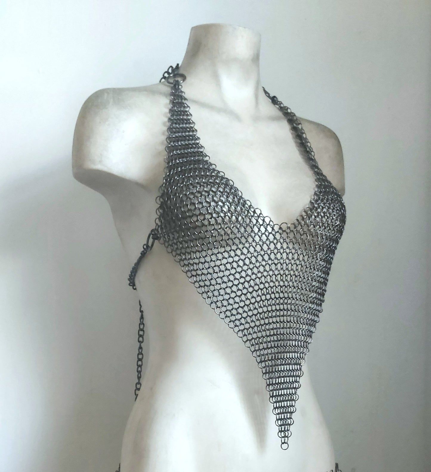 Sybil Brass Chainmail Top