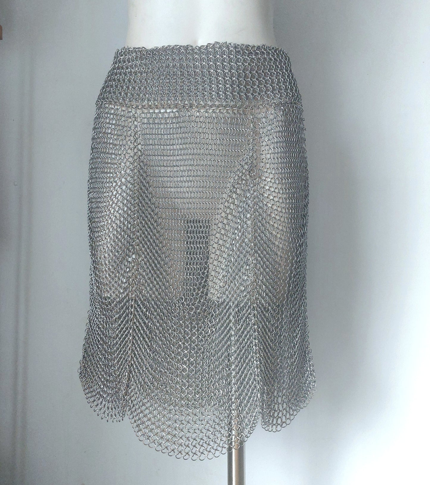 Chainmail Knee High Skirt