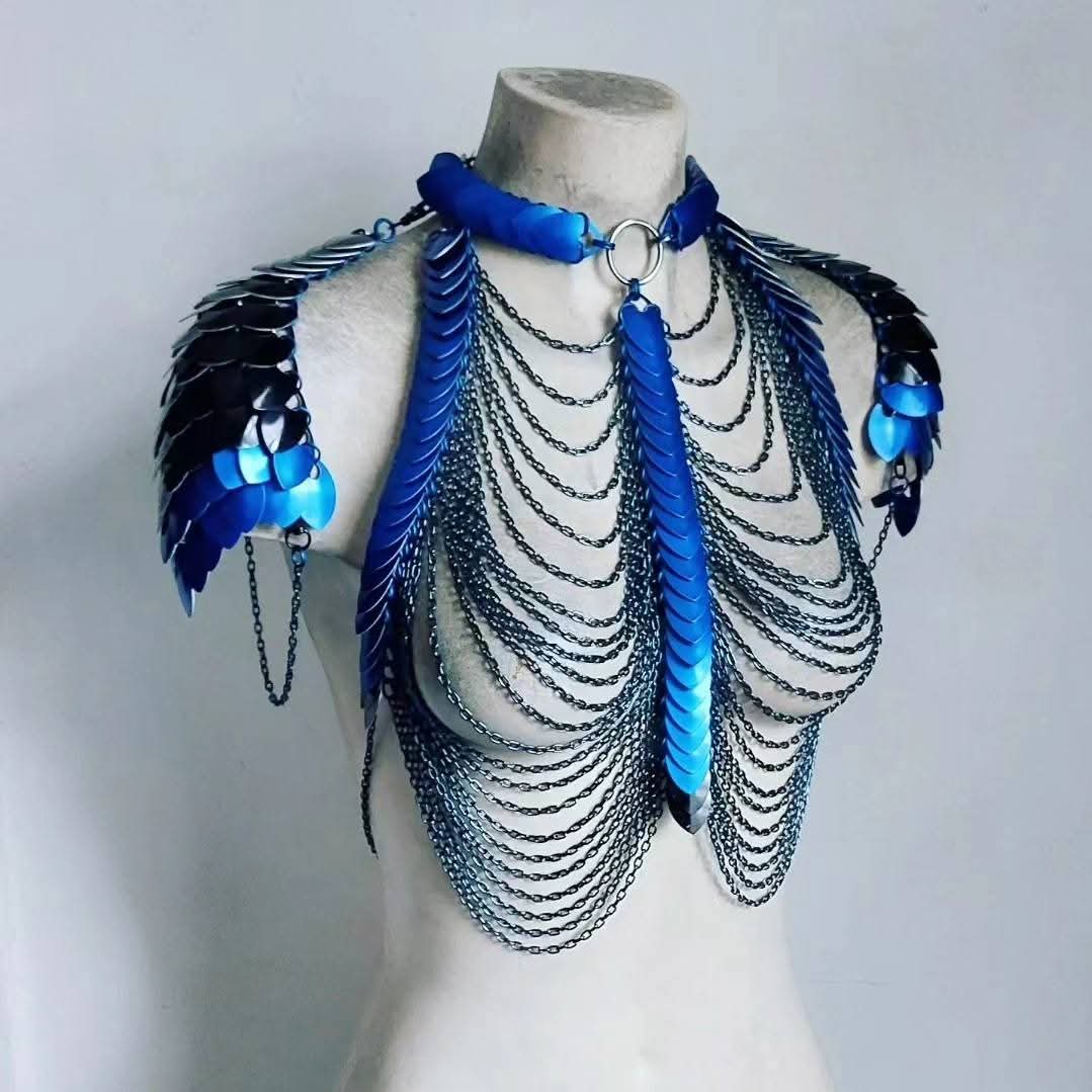 Blue Girl Harness Top