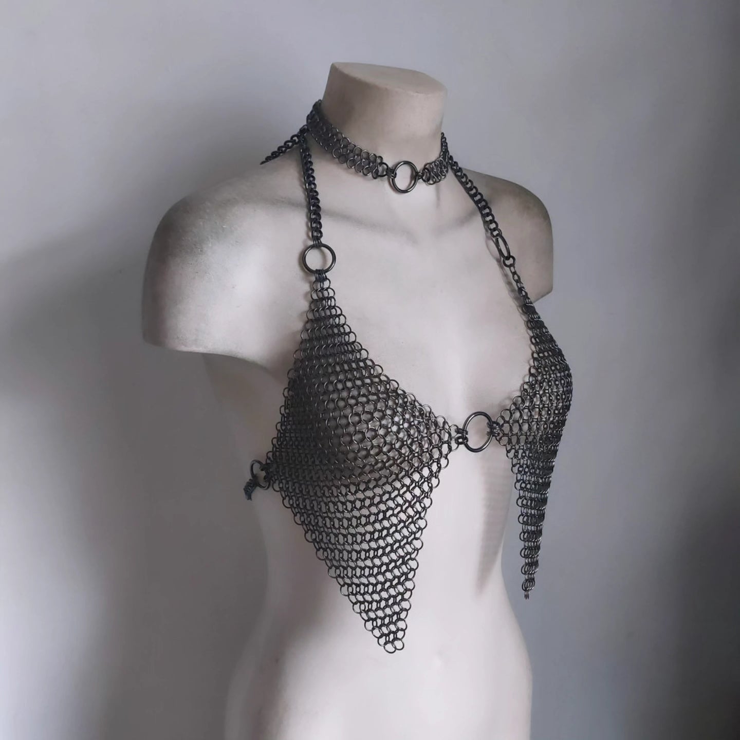 Demeter Chainmail Warrior Bikini Gunmetal