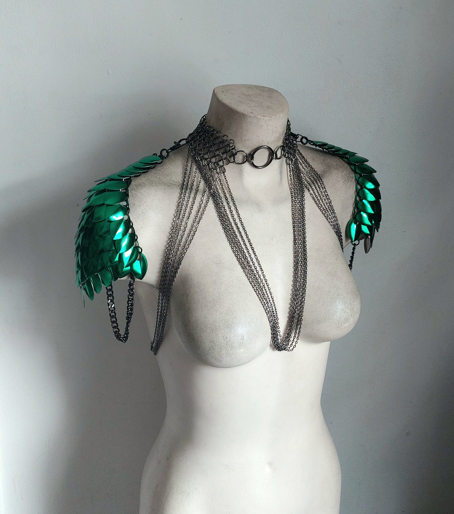 Black Saturn Pentagram Chain Harness