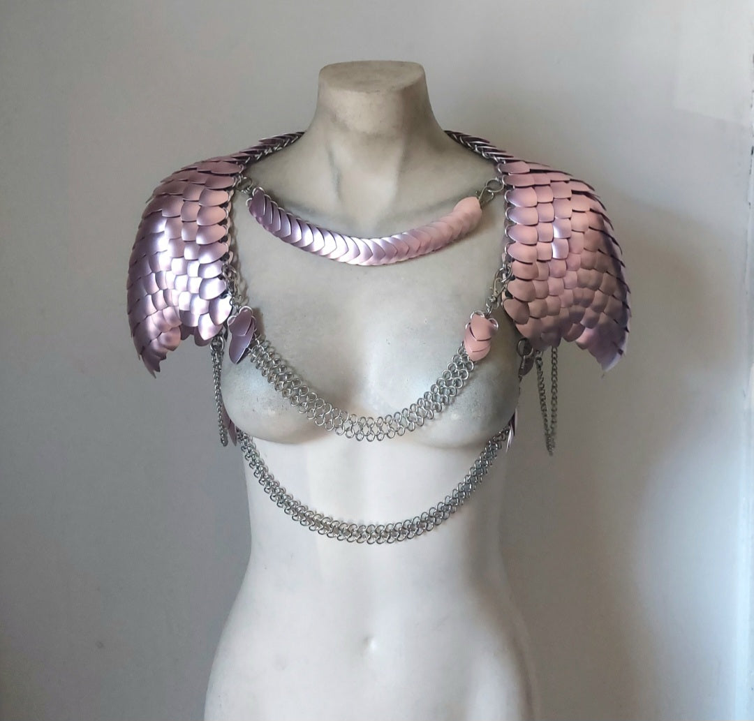 Pearl Pink Shoulder Armor