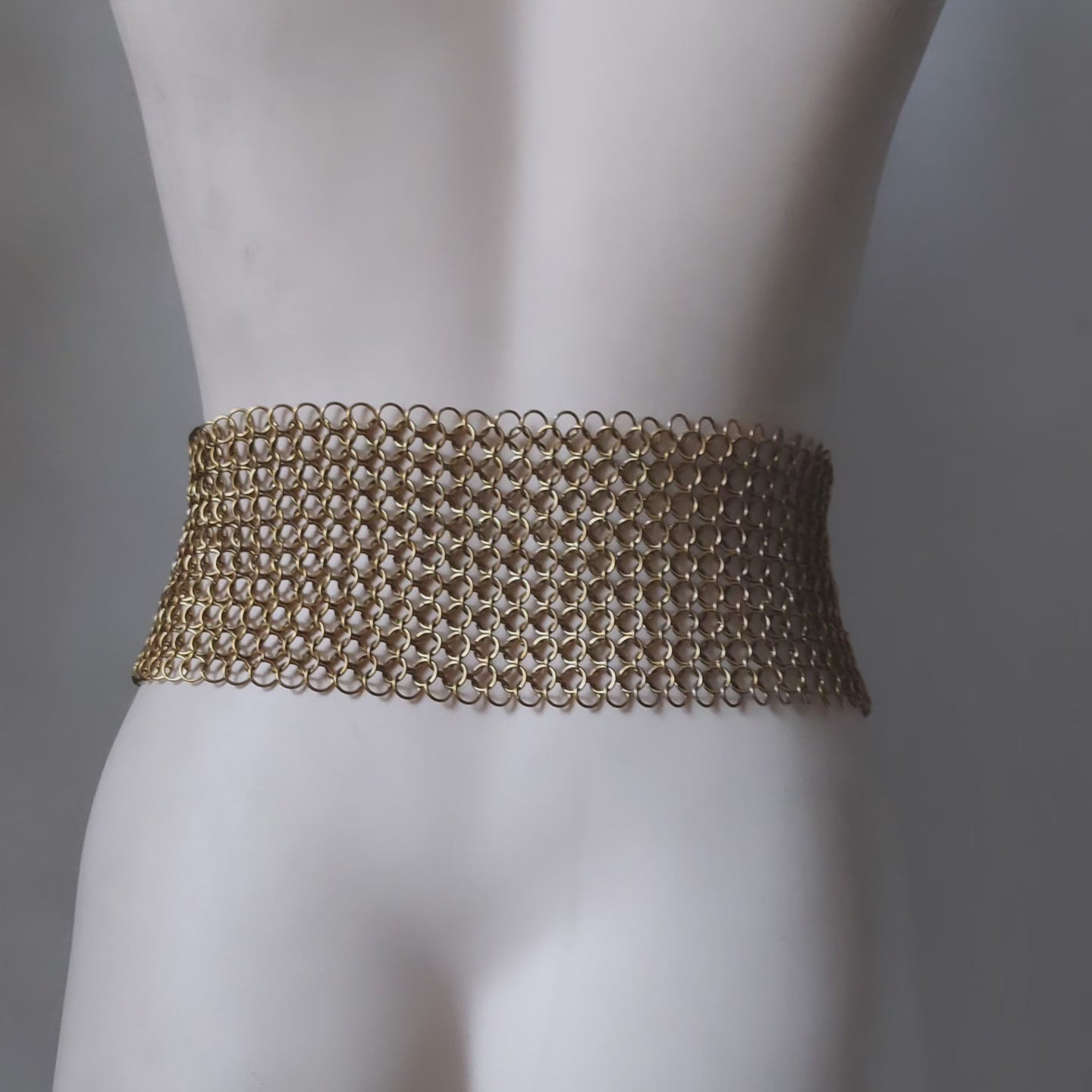 Brass Chainmail Corset Belt 4/1