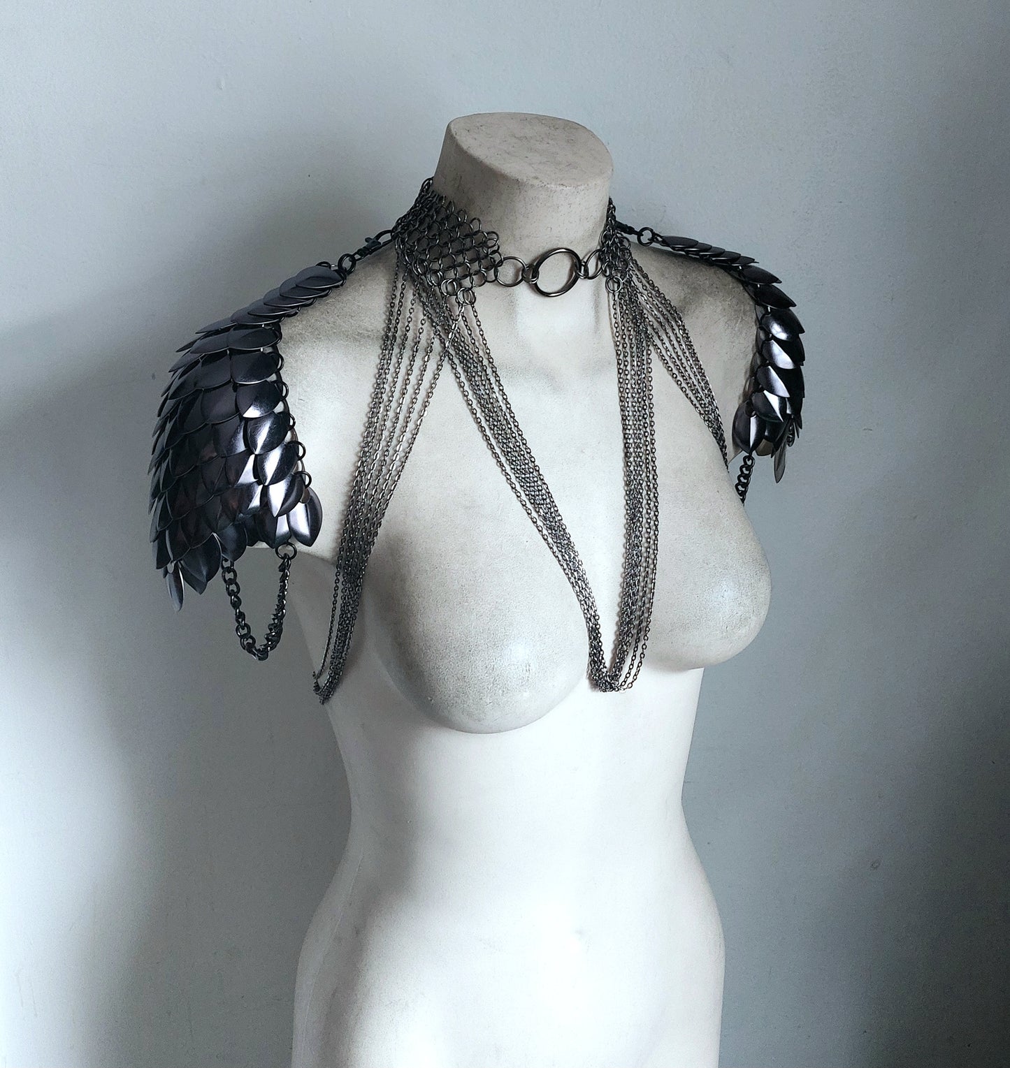 Black Saturn Pentagram Chain Harness