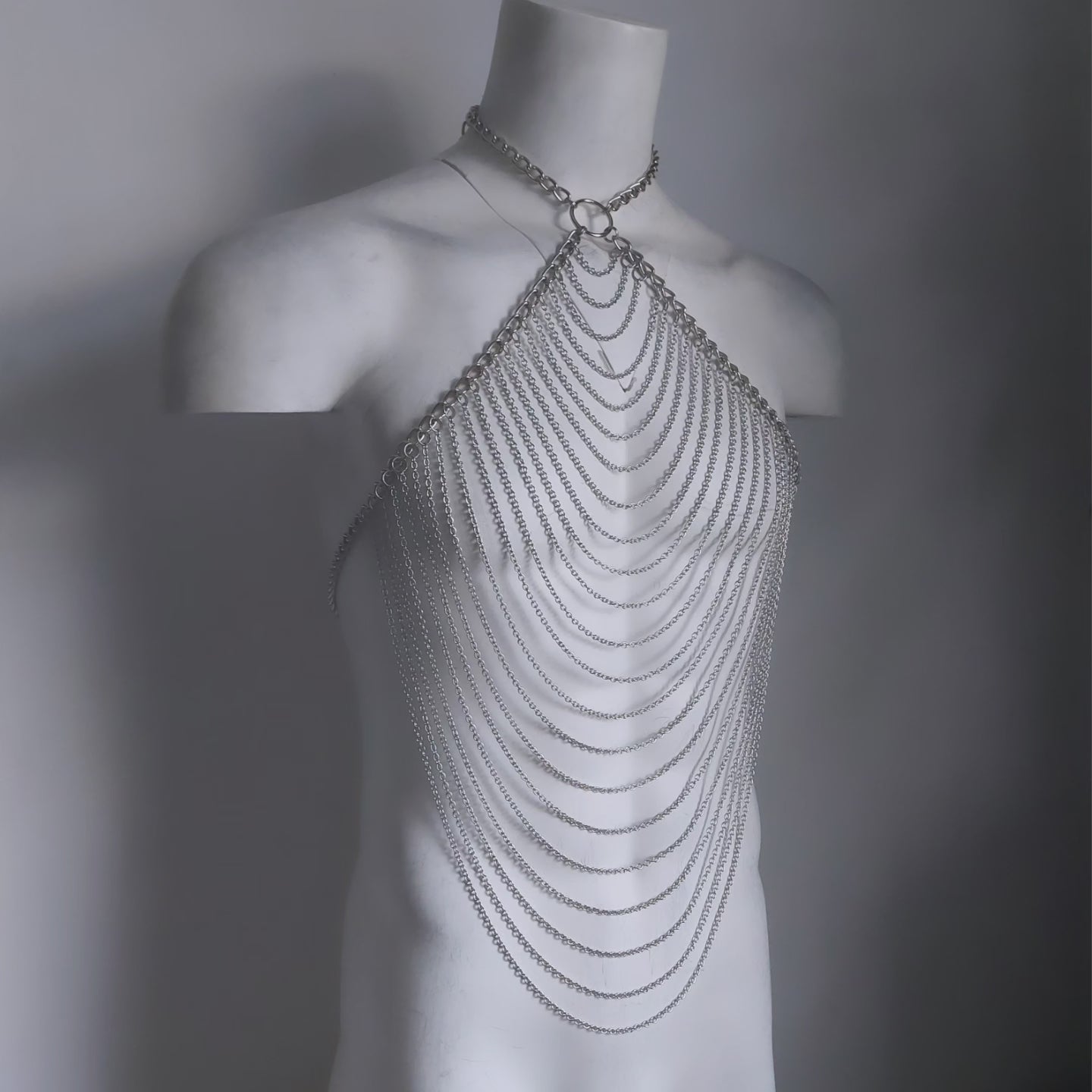 Warrior Draped Necklace Chain Harness