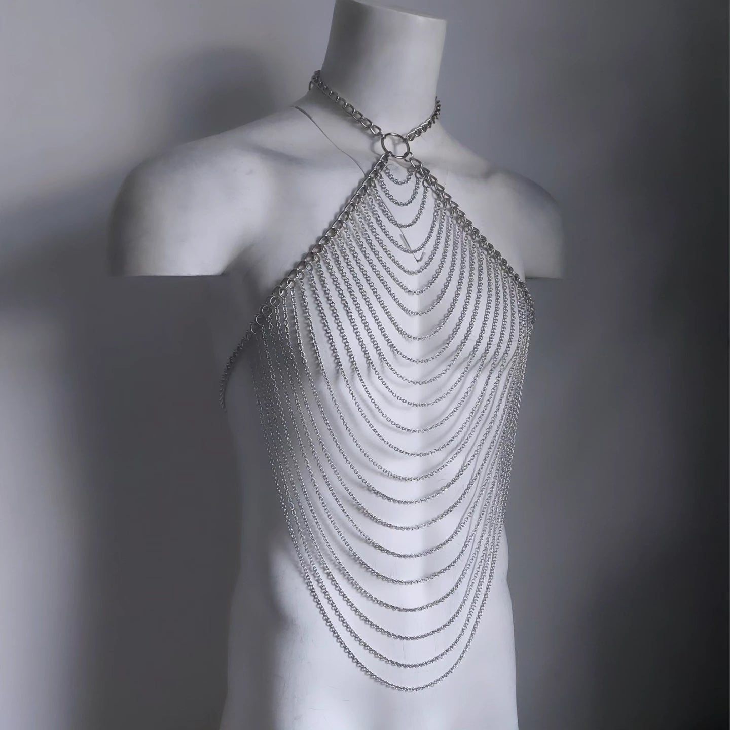 Warrior Draped Necklace Chain Harness