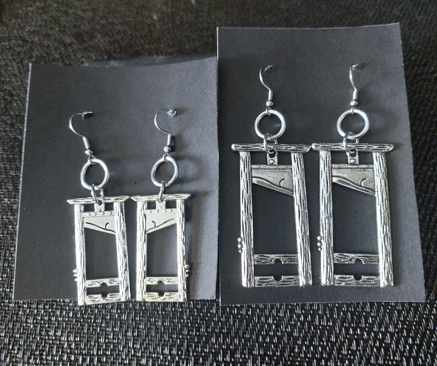 French Guillotine Earrings Metal Jewelry