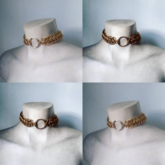 6/1 Brass Chainmail Collar