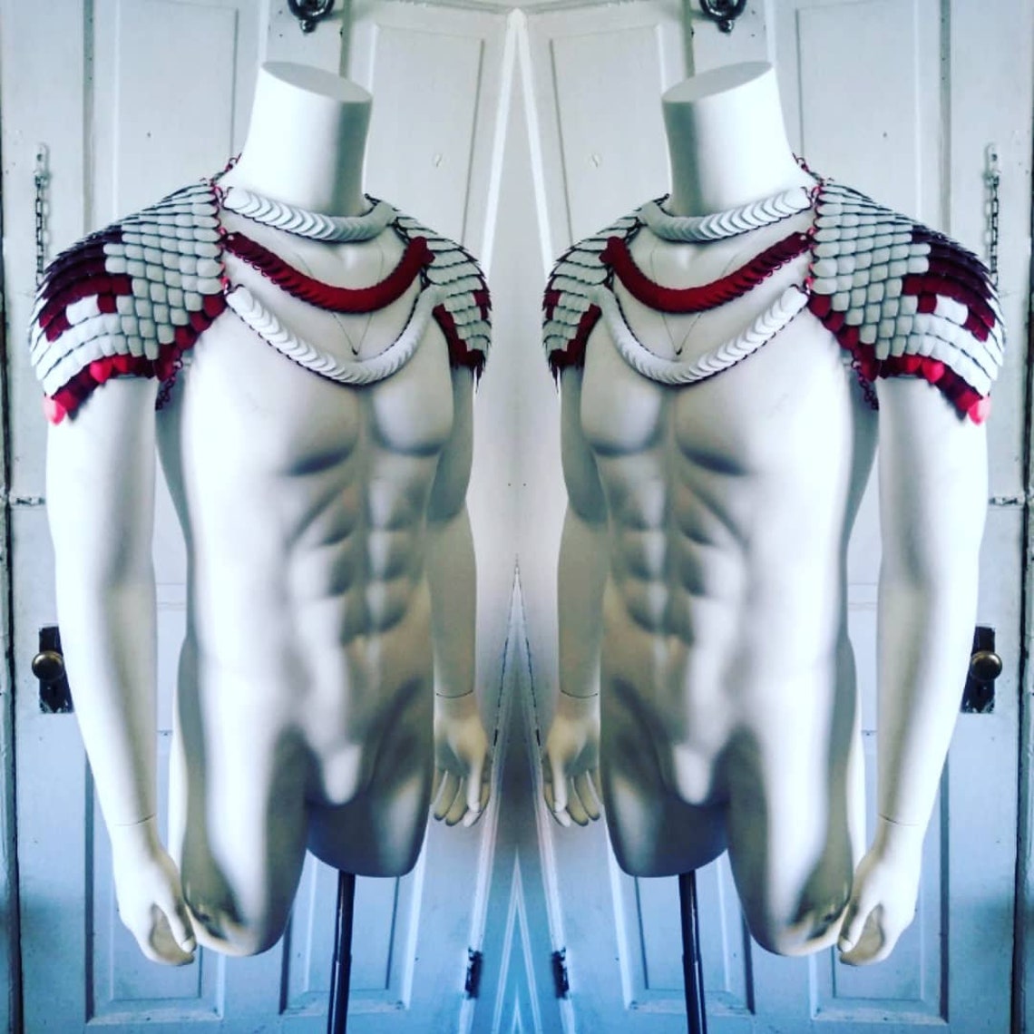 White & Red Knights of Templar Armor