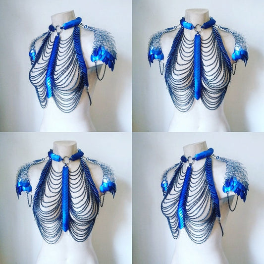 Blue Girl Harness Top