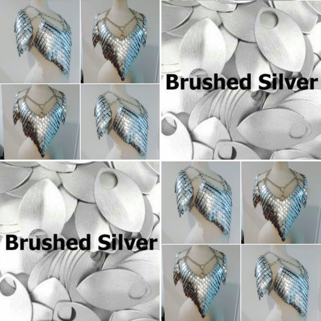 50 Large Aluminum 24x32mm Scales