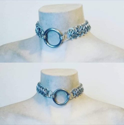 XL Chainmail Necklace Choker O-ring