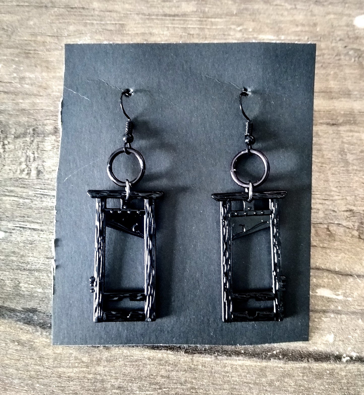 French Guillotine Earrings Metal Jewelry