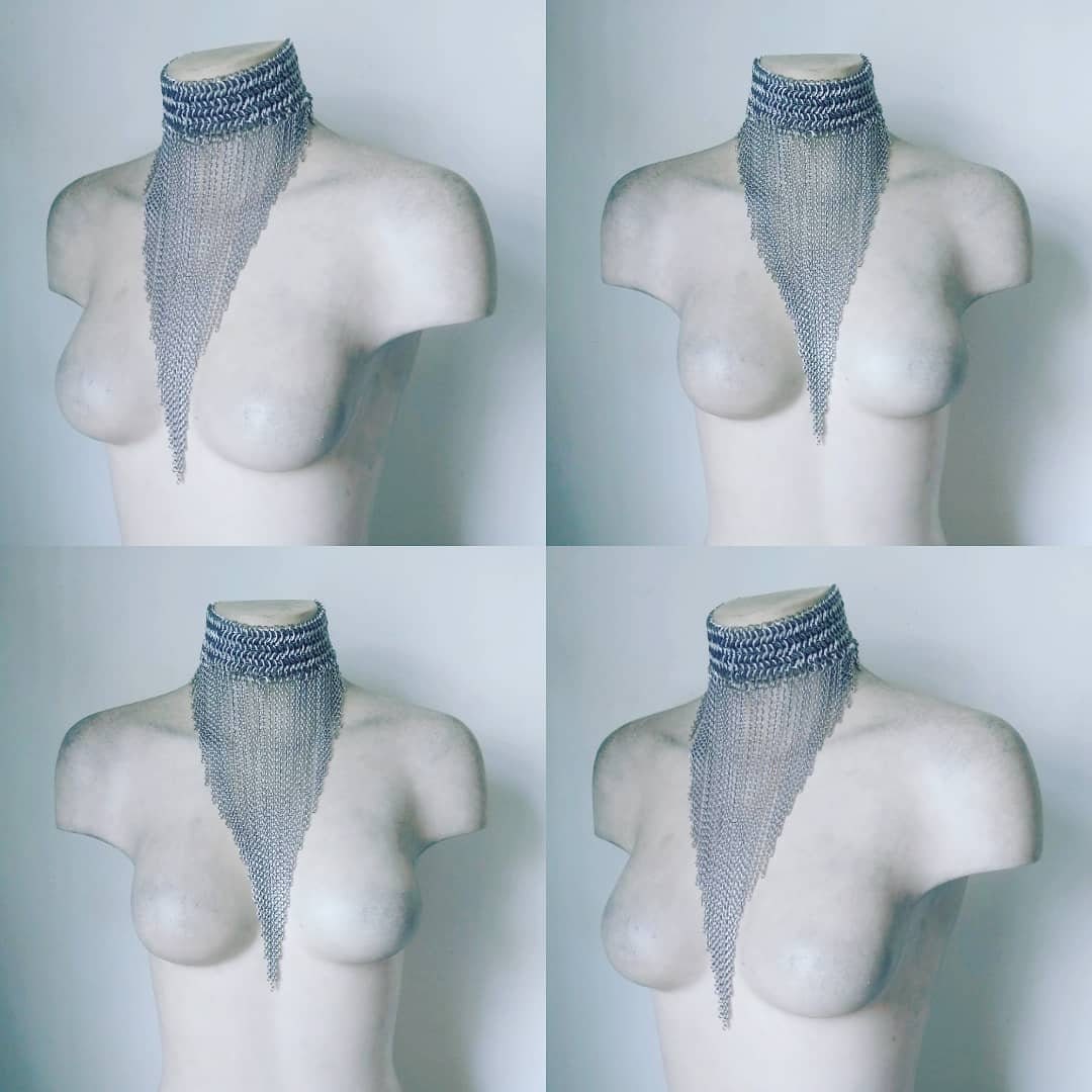 Waterfall Chainmail Necklace