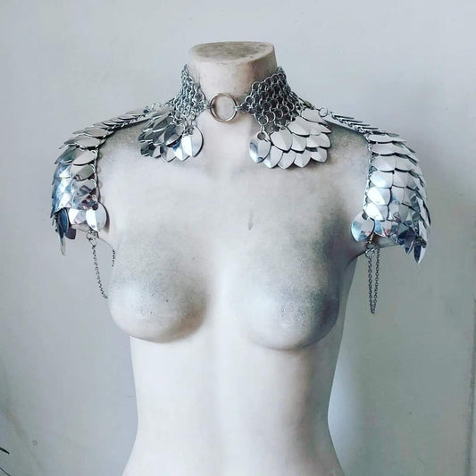 Athena Chainmail Collared Armour