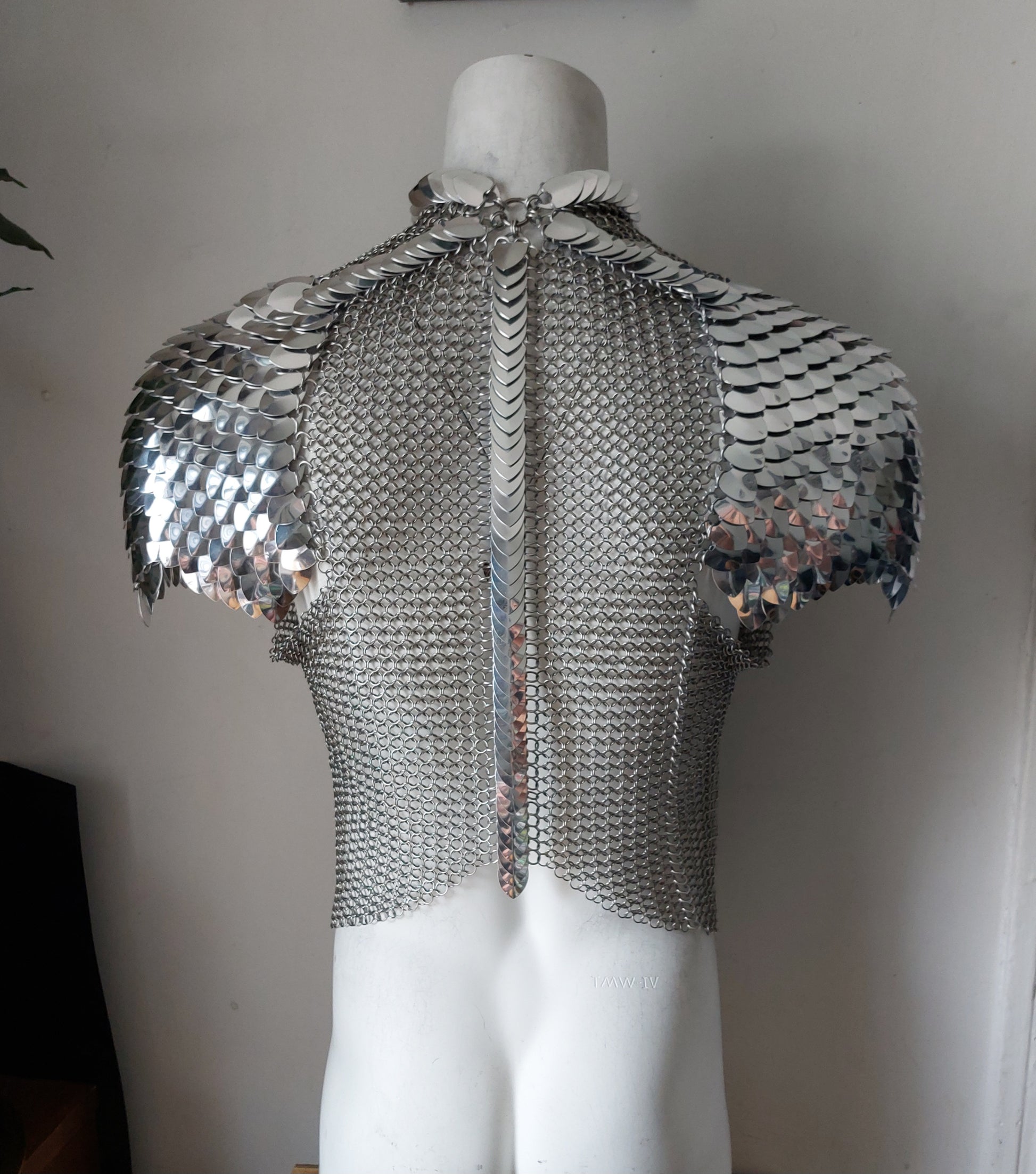 Chain Mail Shirt Short Sleeved T-Shirt Style 9mm Butted Zinc Plated