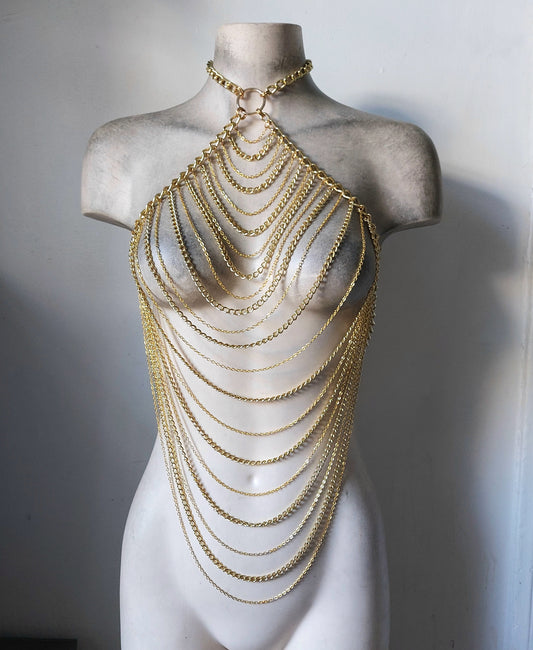 Warrior Gold Draped Harness