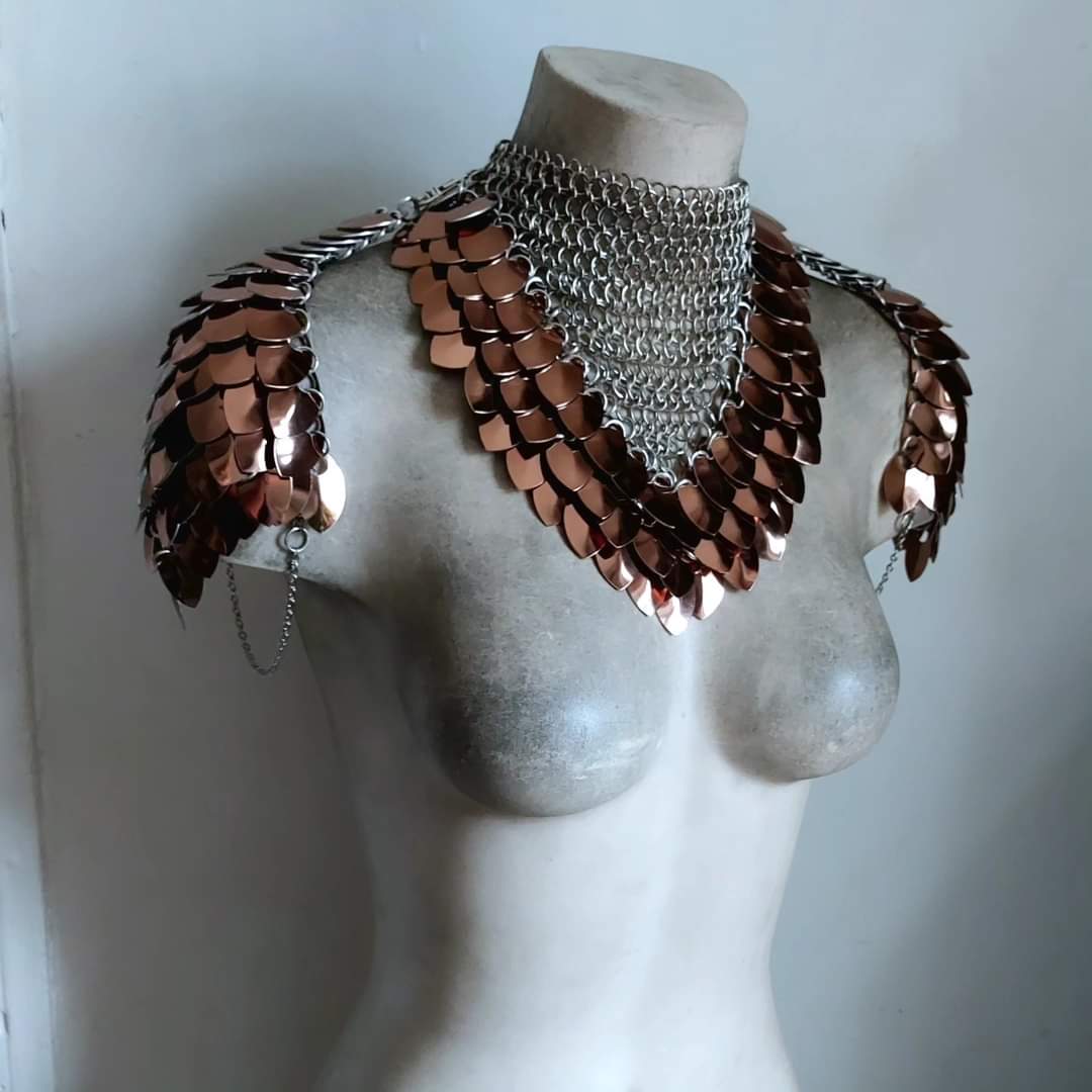 Athena V.2 Chainmail Collared Armour