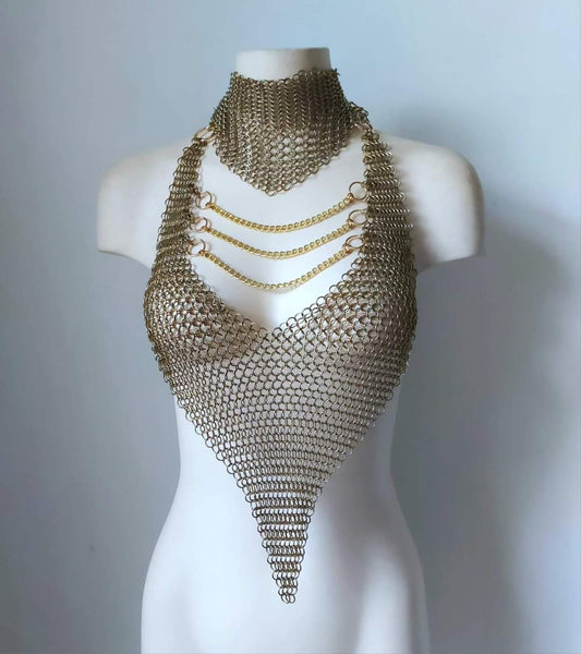 Pamela Gold Chainmail Set