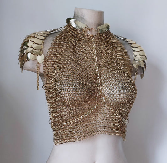 Celine Brass Harness Top