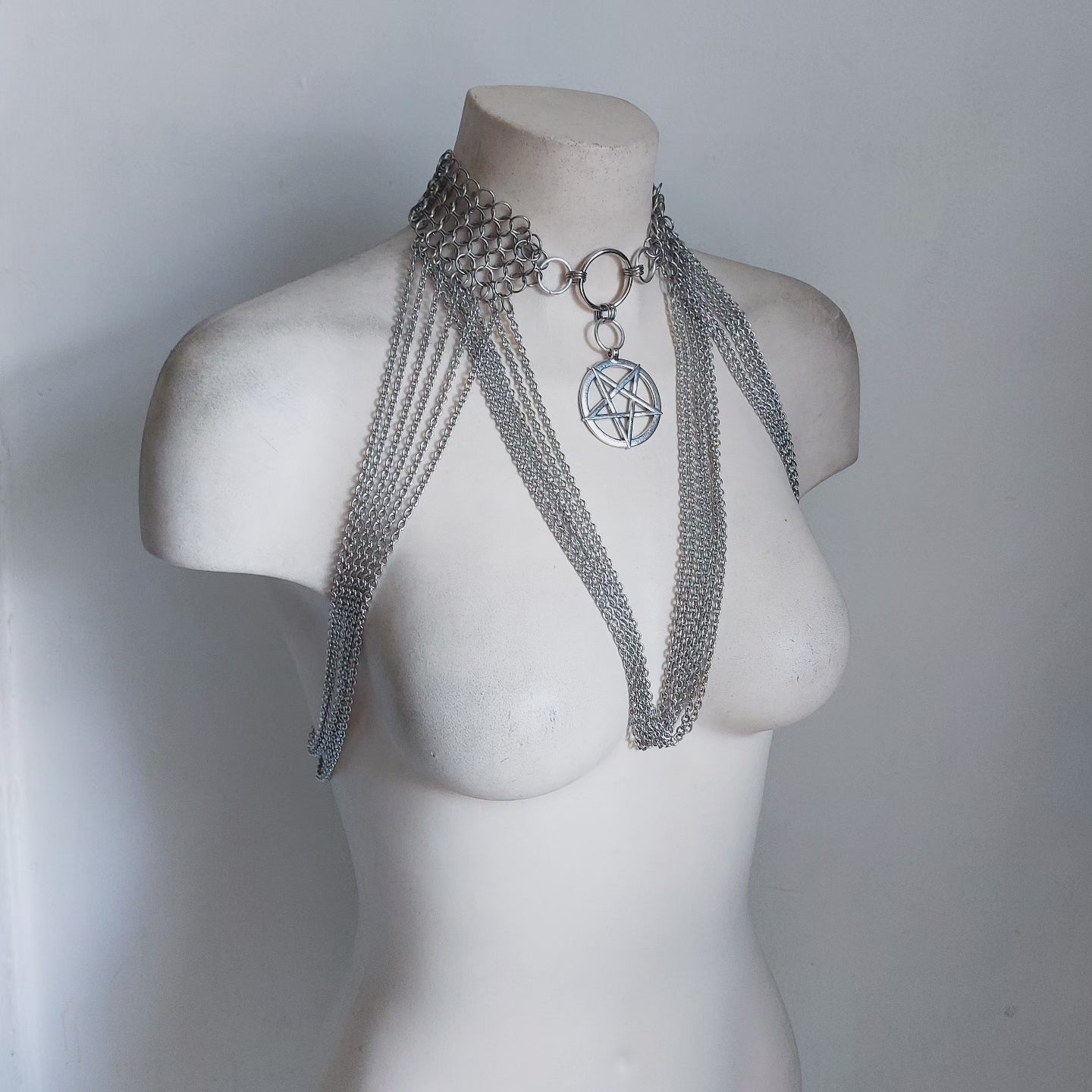 Saturn Chainmail Necklace