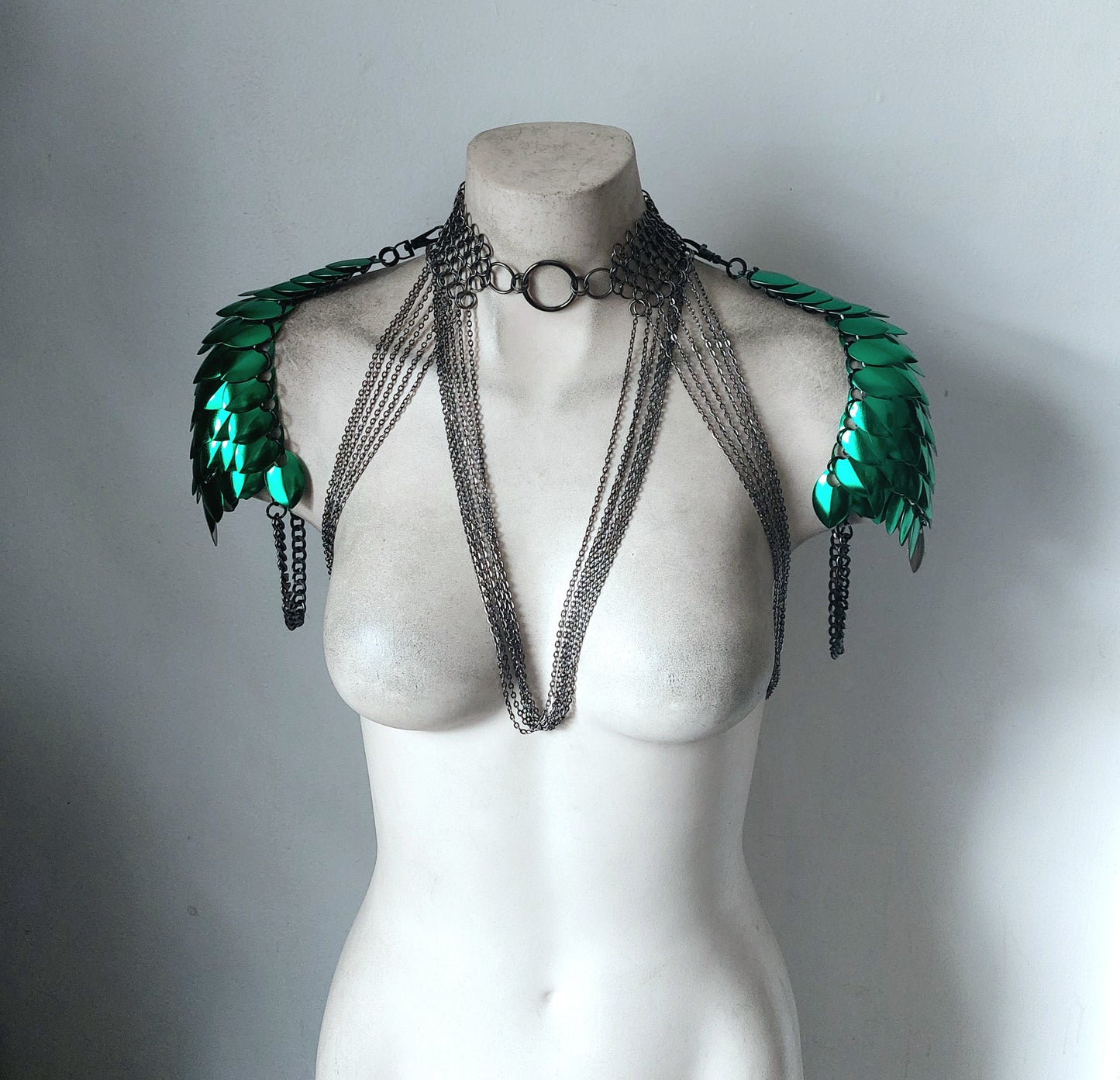 Black Saturn Pentagram Chain Harness