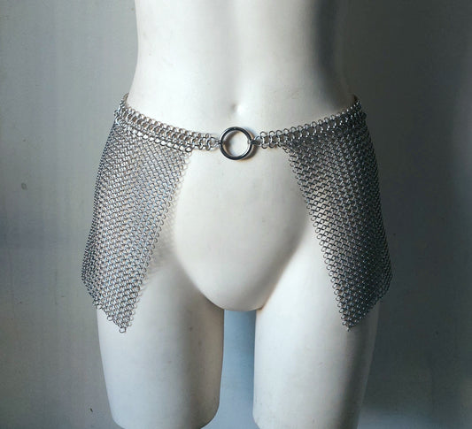 Micro Chainmail Hip Armor Sample