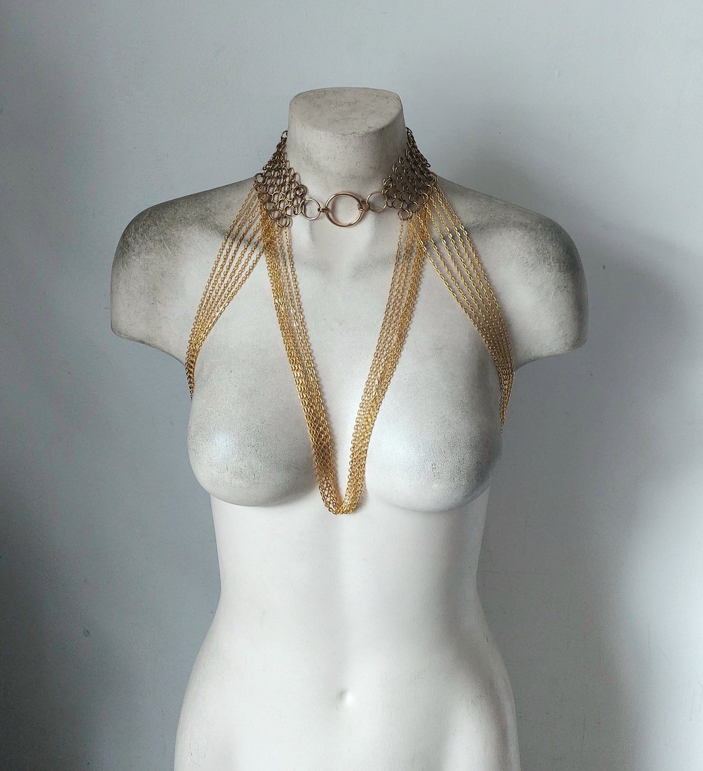 Saturn Chainmail Necklace