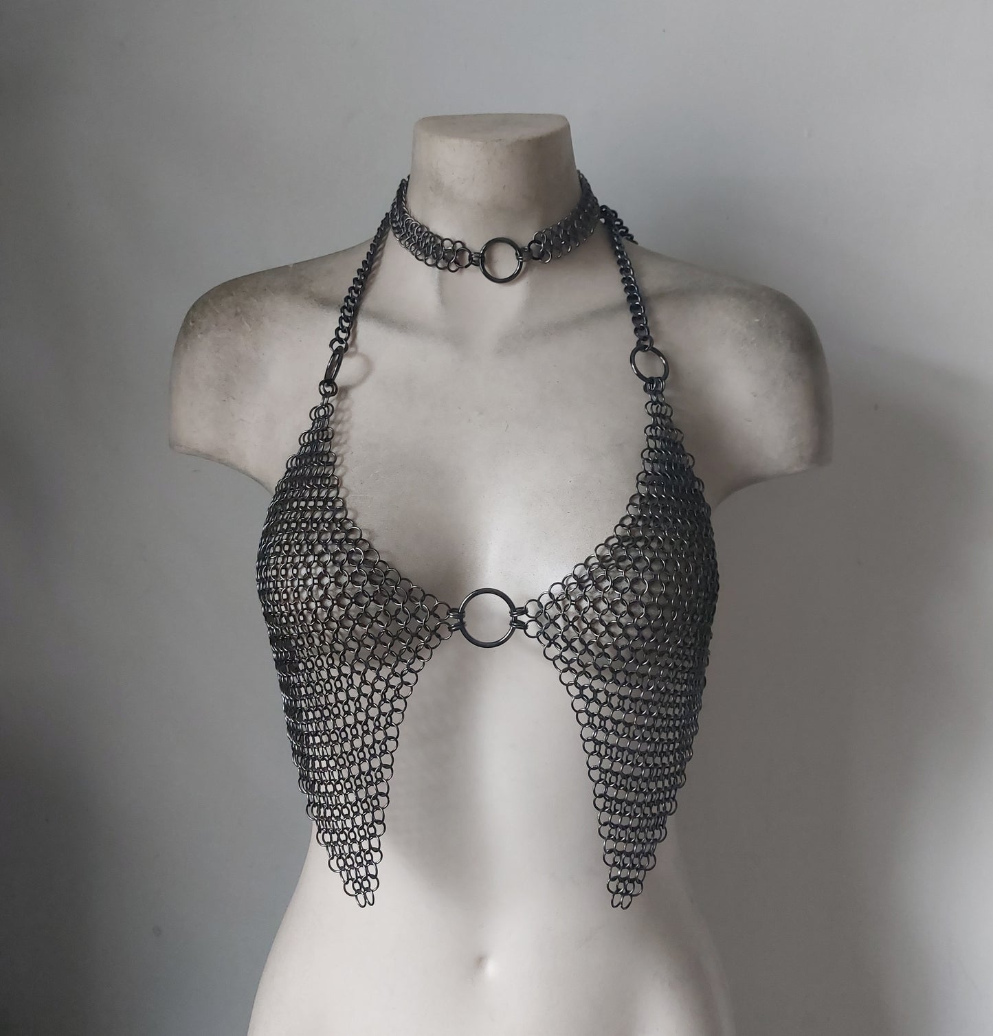 Demeter Chainmail Warrior Bikini Gunmetal