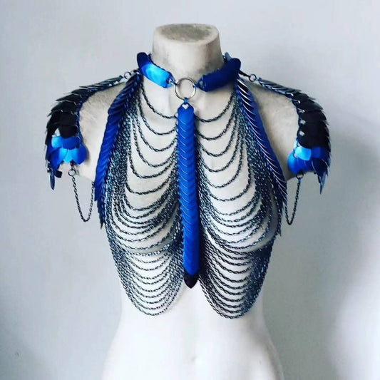 Blue Girl Harness Top