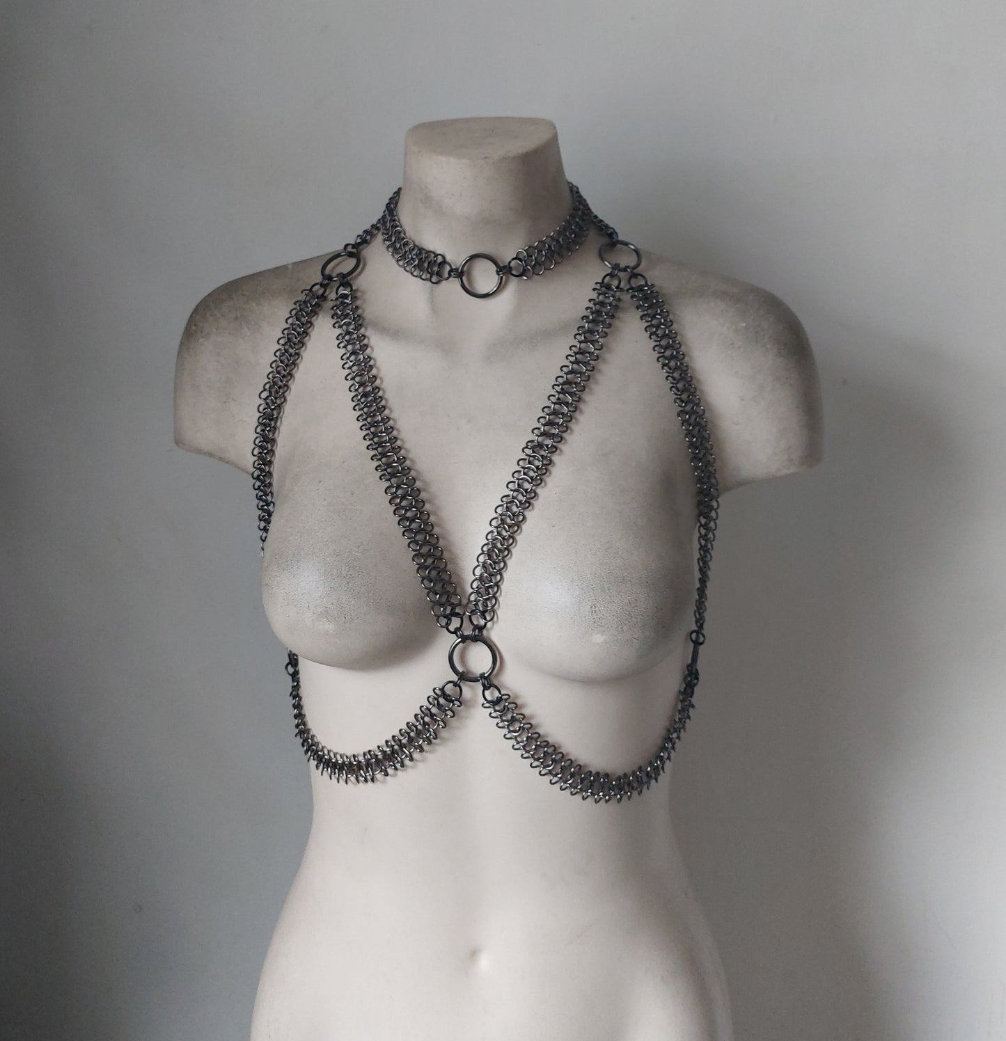 Classic Chainmail Harness Gunmetal