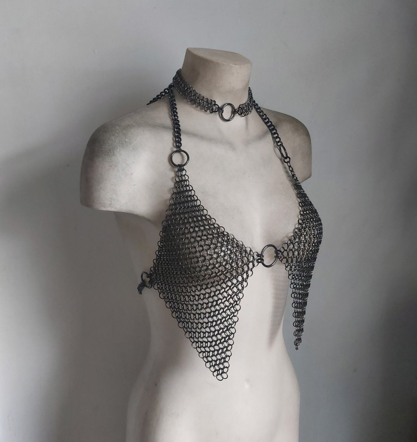 Demeter Chainmail Warrior Bikini Gunmetal