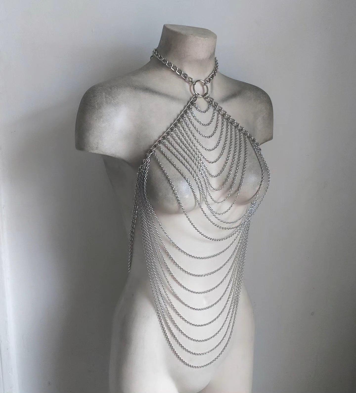 Warrior Draped Necklace Chain Harness