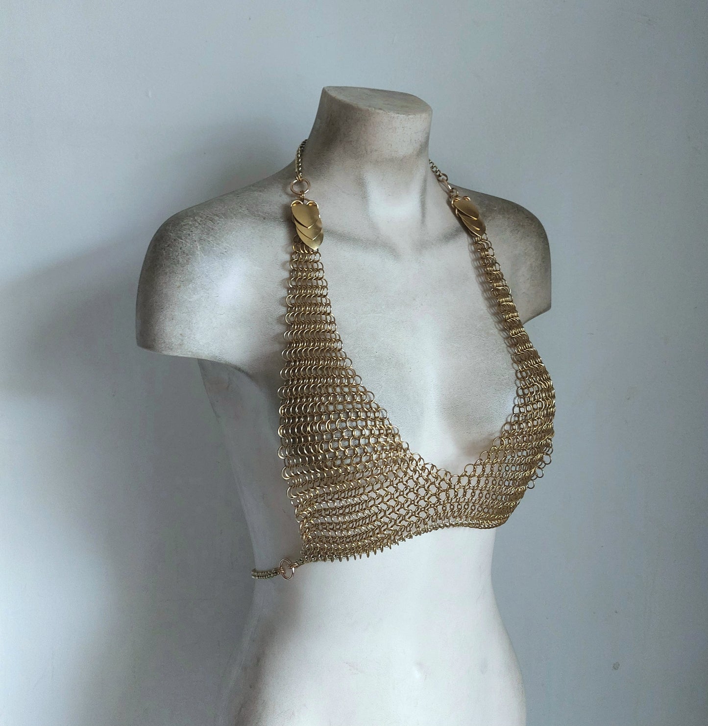 Brass Mermaid Chainmail Top