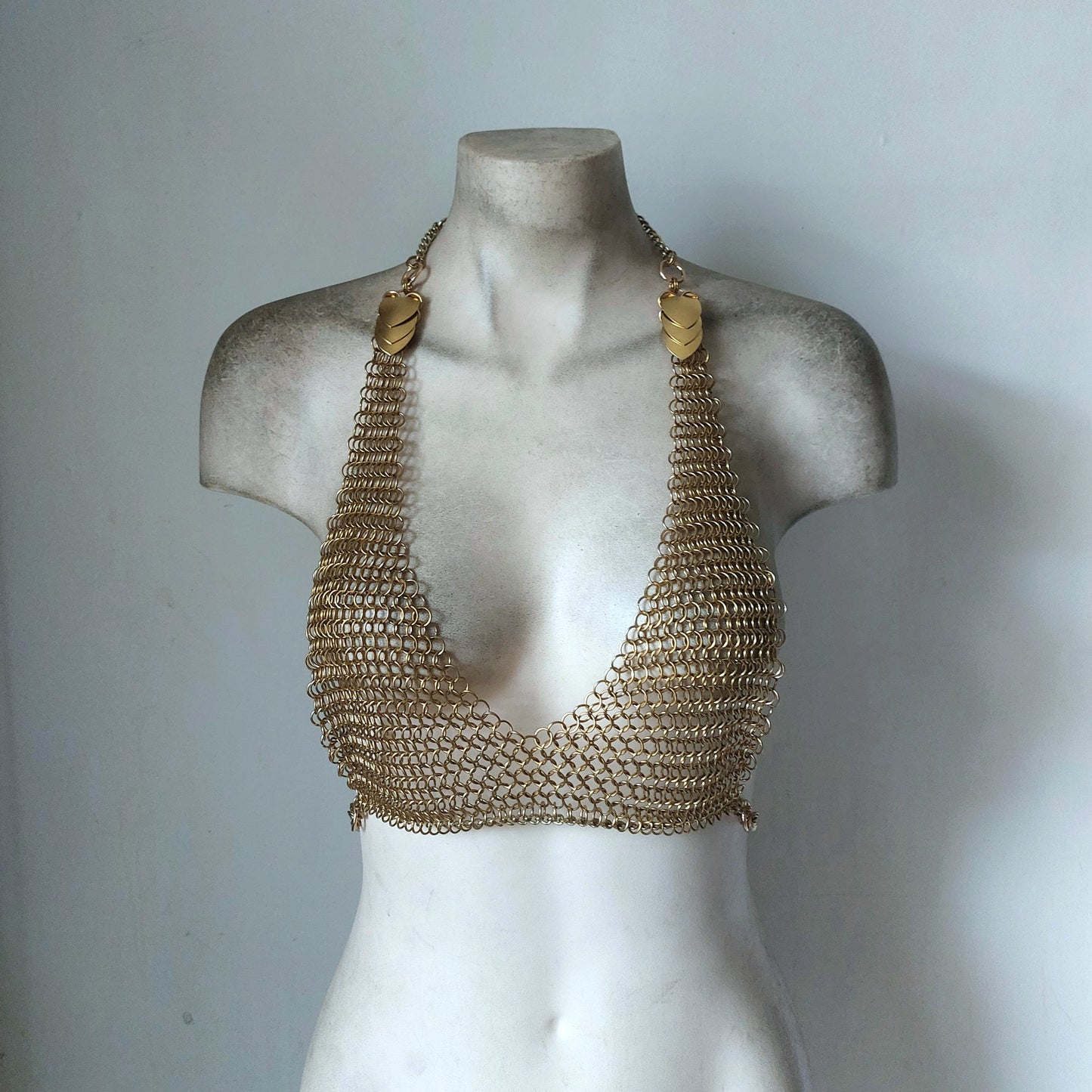 Brass Mermaid Chainmail Top