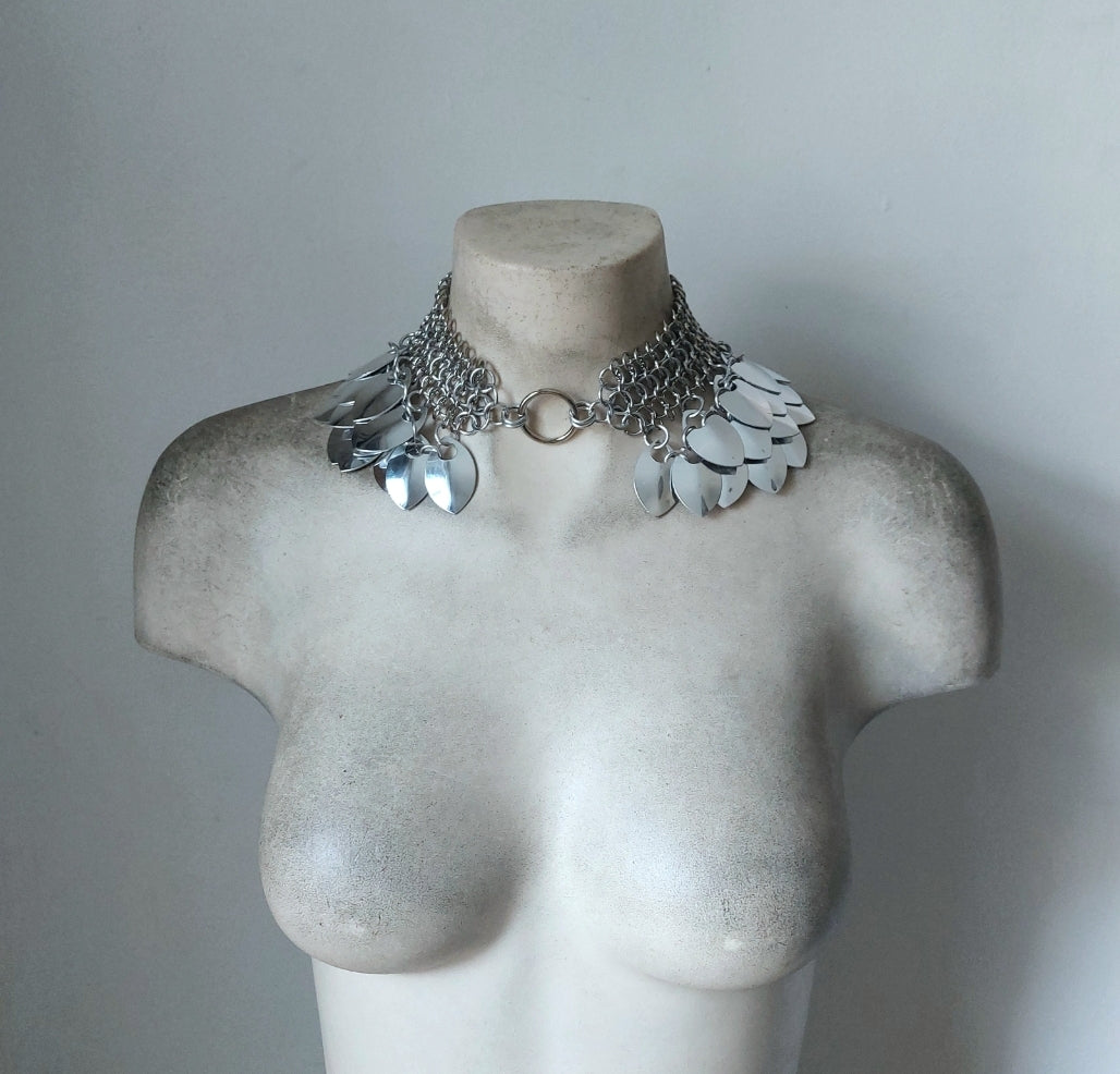 Angelic Chainmail and Scalemail Choker (O-ring)