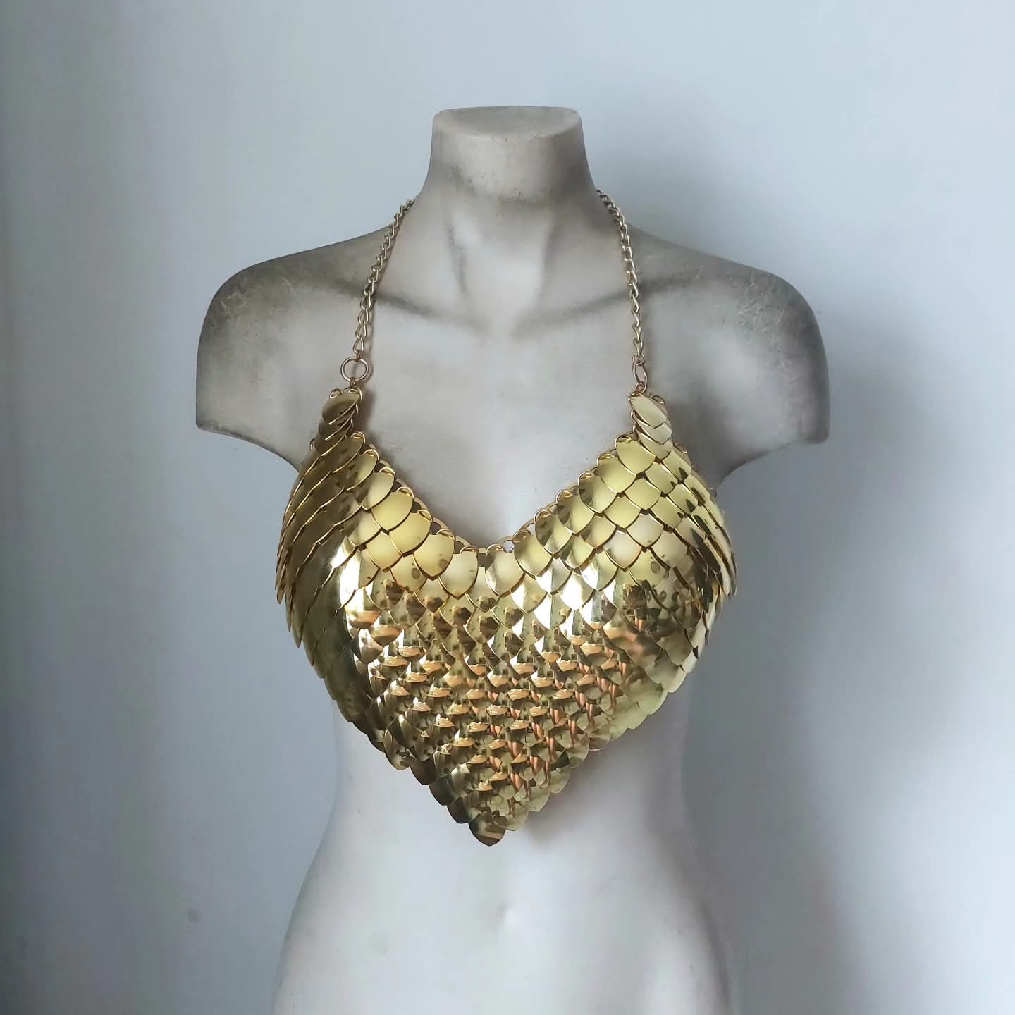 Brass Mermaid Bikini Top