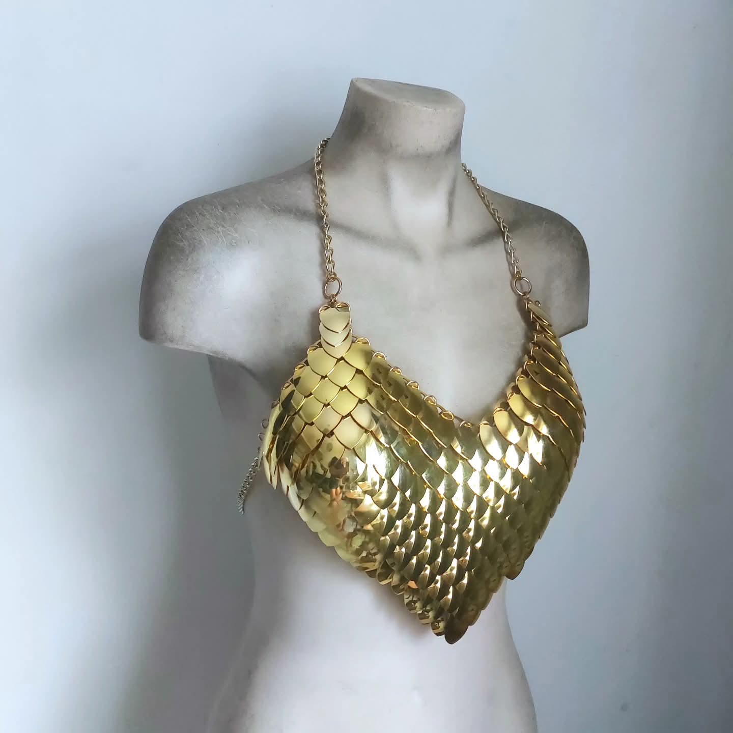 Brass Mermaid Bikini Top