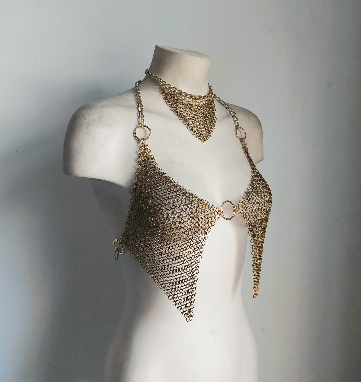 Demeter Brass Halter Top