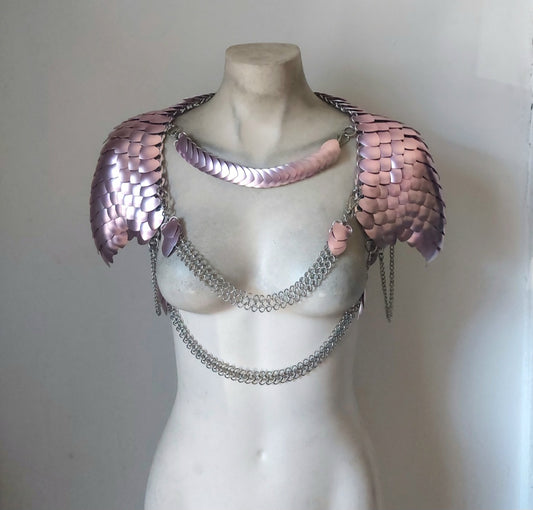 Pearl Pink Shoulder Armor