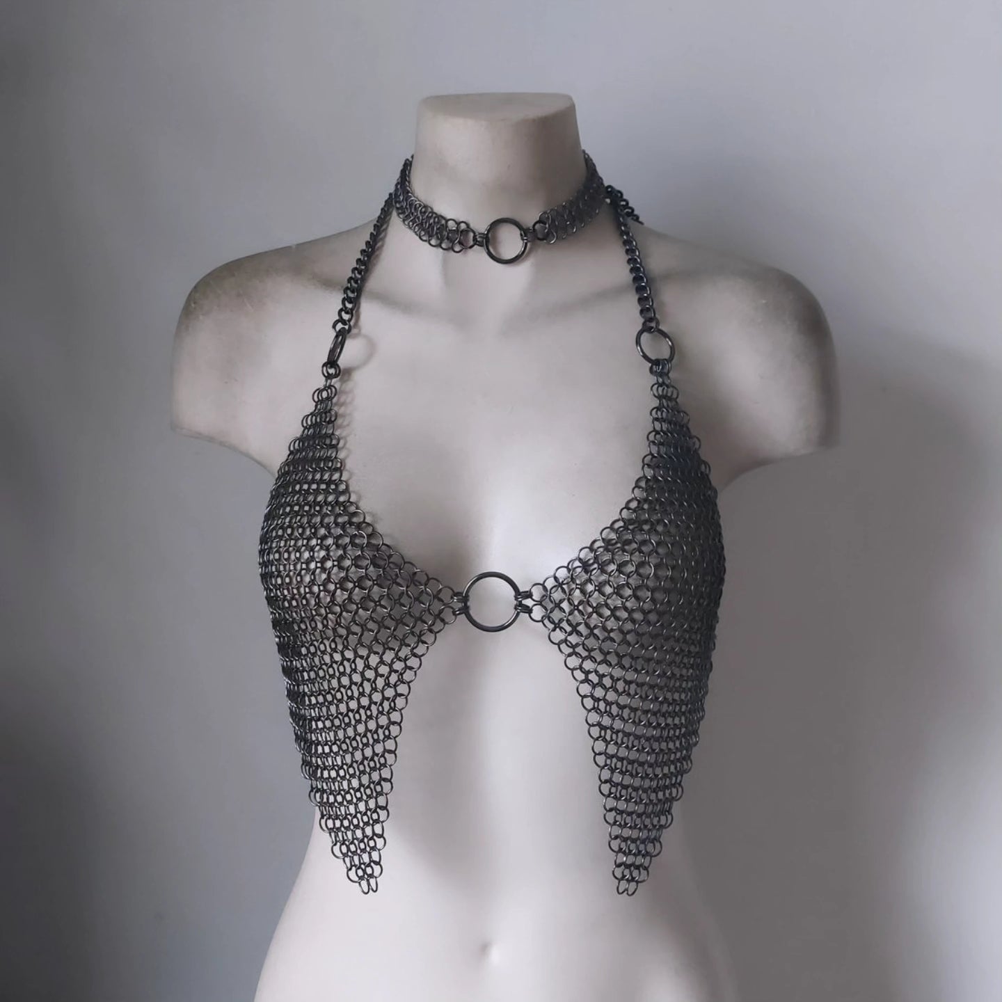 Demeter Chainmail Warrior Bikini Gunmetal