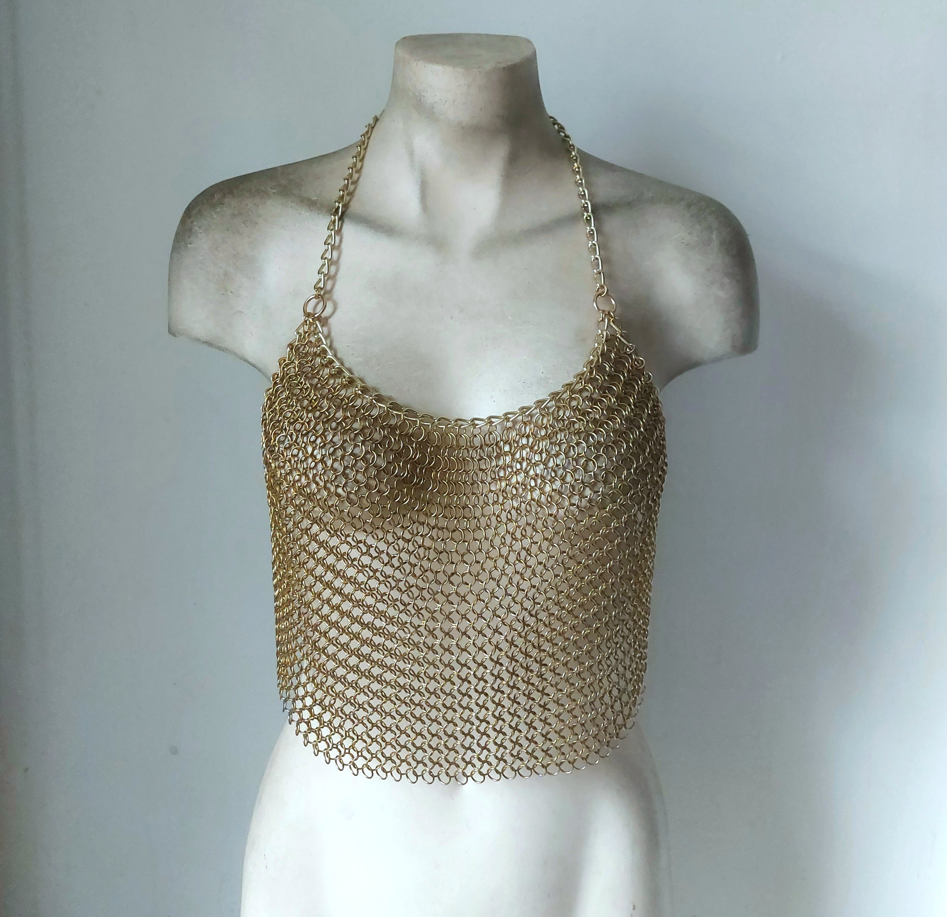 Nova Brass Halter Top – syntheticdaisydesign